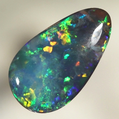 SOLID BLACK OPAL Sparkling bright fire